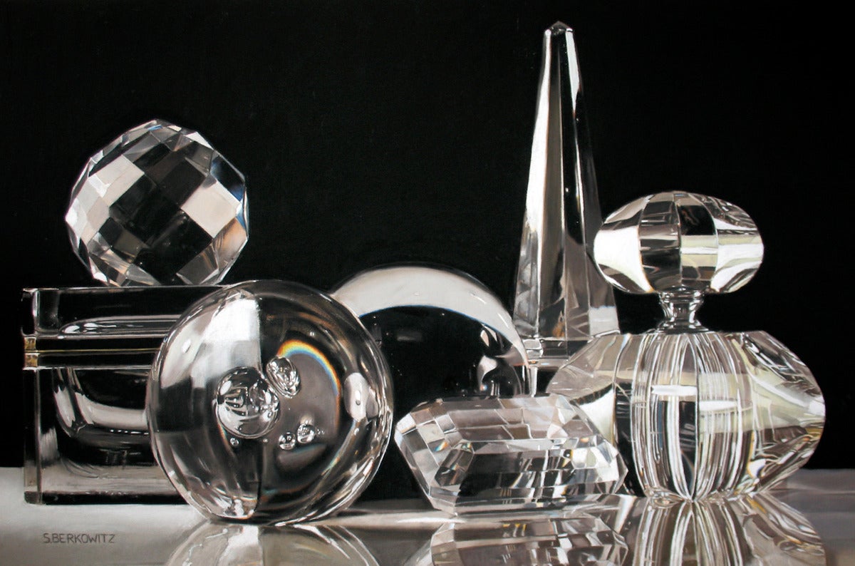Sheldon Berkowitz Still-Life Painting - Crystal Composition II