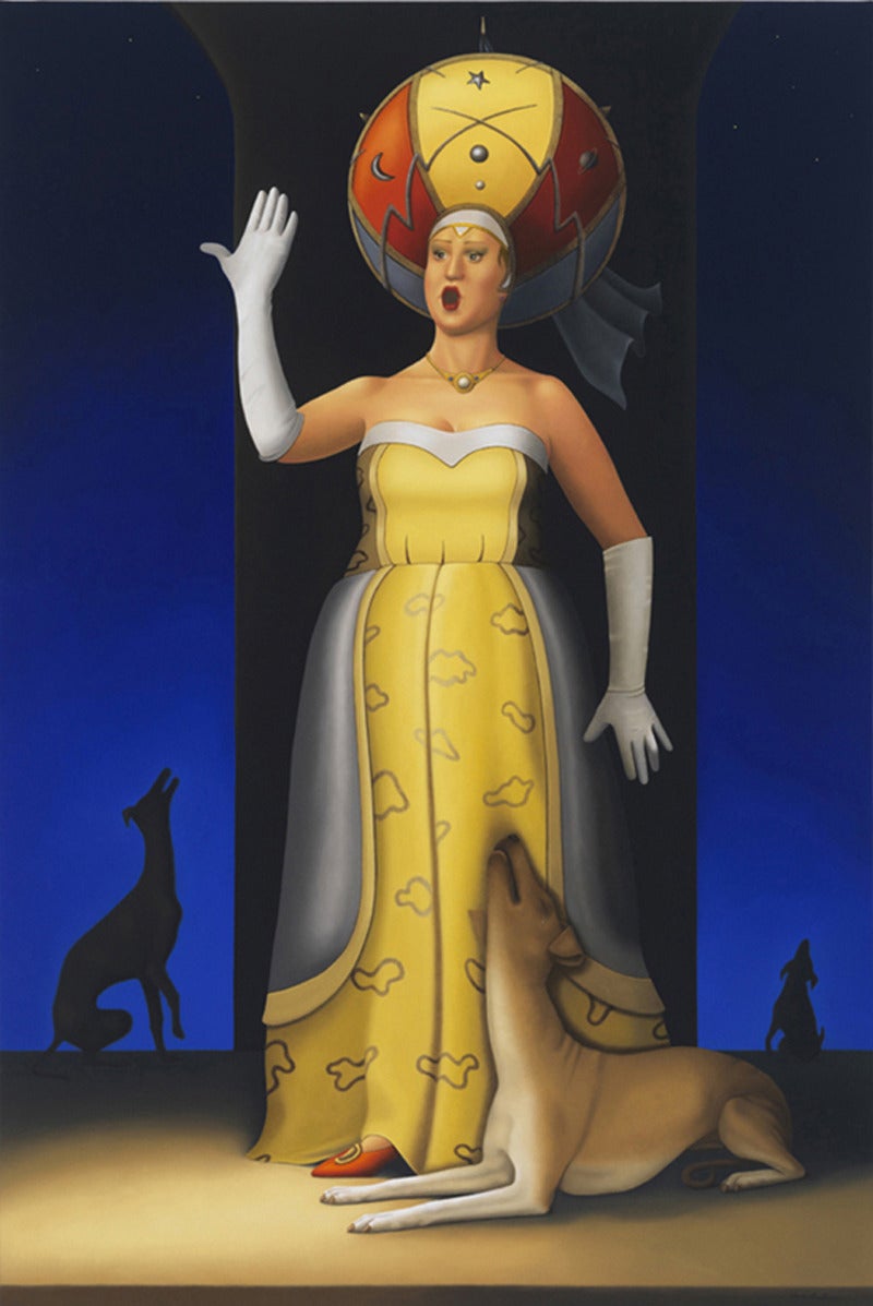 Deborah Van Auten Figurative Painting – Opera Singer