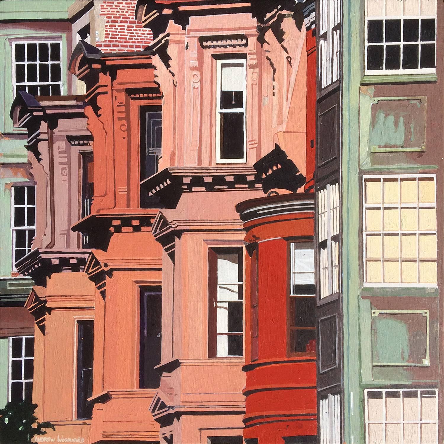 Andrew Woodward Landscape Painting - Newbury Street