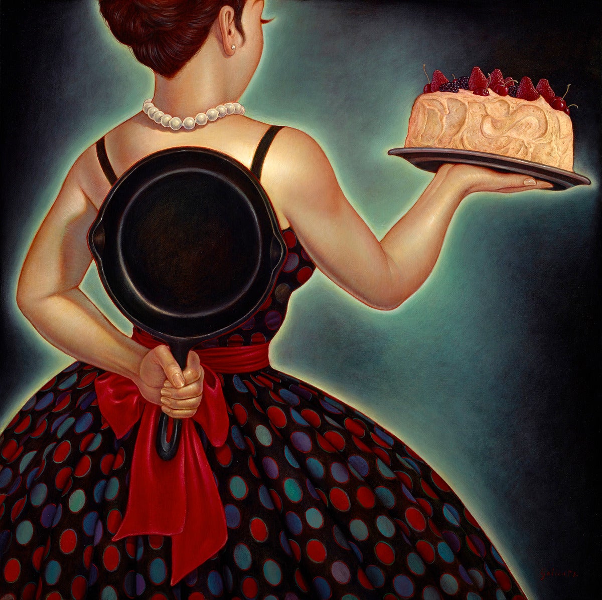 Danny Galieote Figurative Painting - Welcome Home, Honey