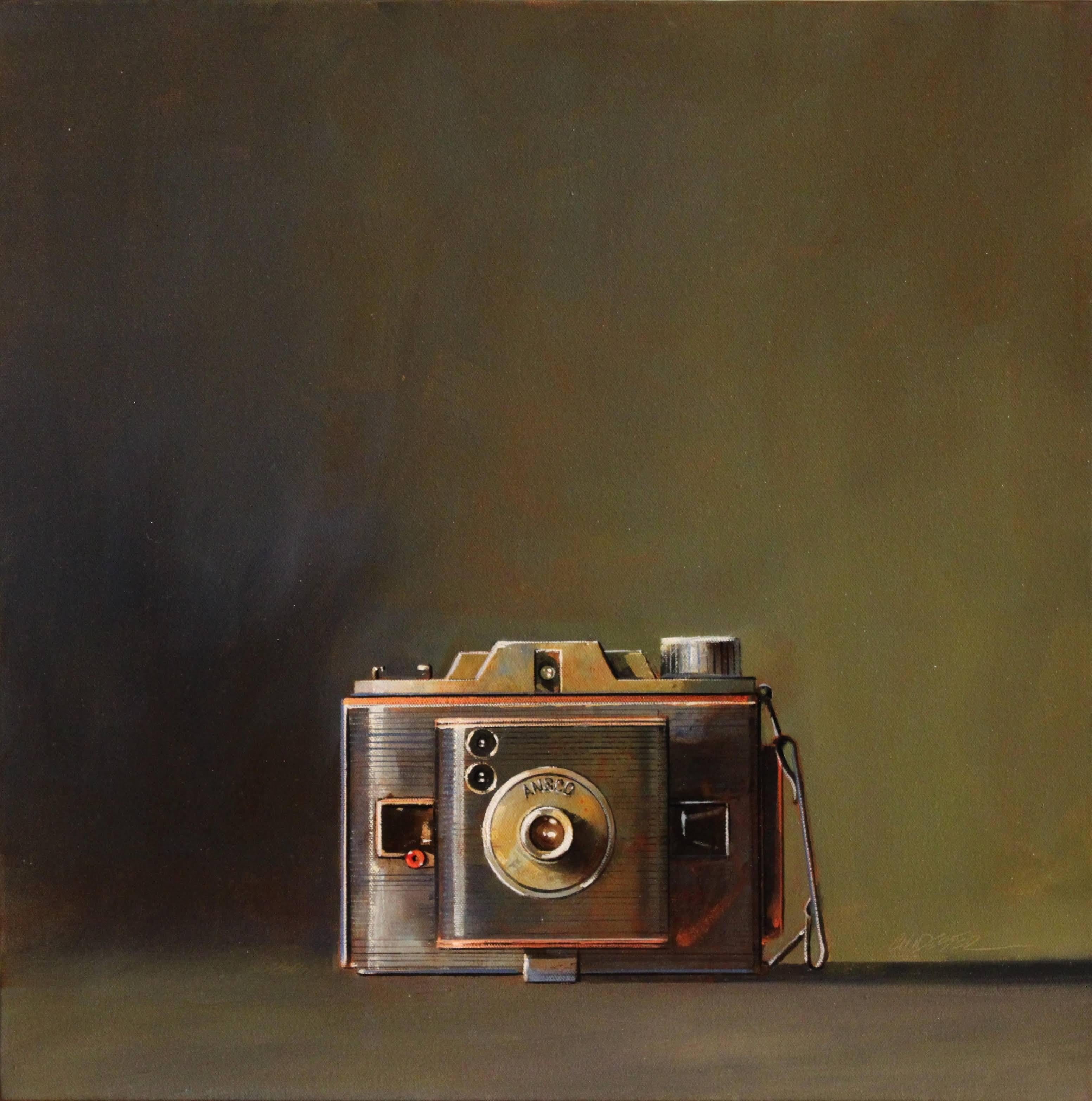 Wendy Chidester Still-Life Painting - Ansco Flash Clipper