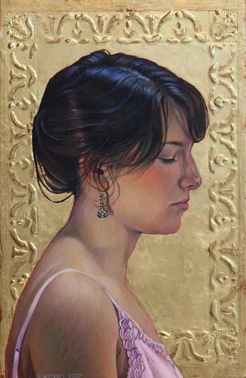 Fred Wessel Portrait Painting - Jacqui (study)