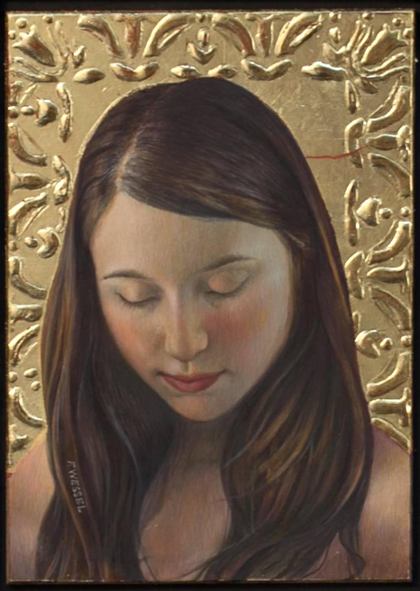 Fred Wessel Portrait Painting - Katie (study)