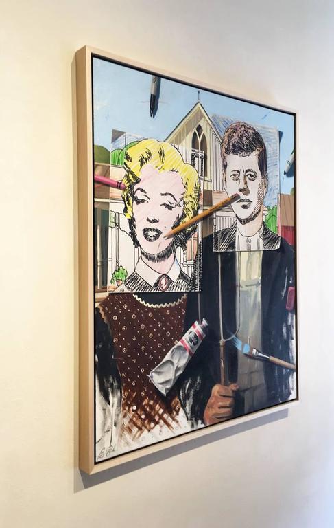 Ben Steele The American  Dream Painting  For Sale at 1stdibs