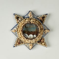 Antique British Colonial Star Form Sailors Valentine