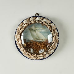 Pair of Antique British Colonial Sailors Valentines
