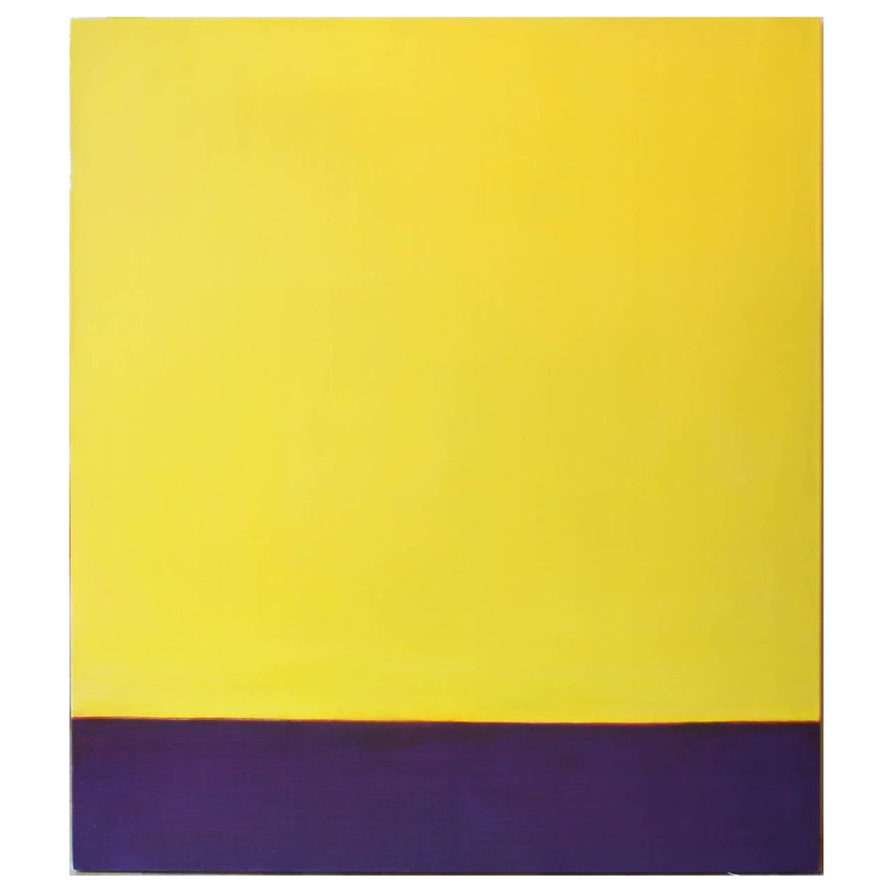 Leora Armstrong Abstract Painting - Yellow Field, April 24, 2014