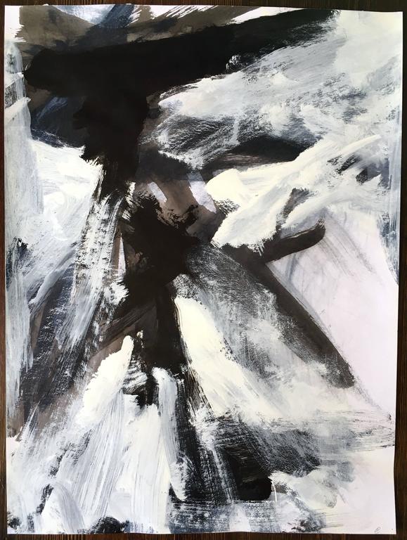 Stephanie Cate Abstract Painting - Europa 19 Study (unframed)