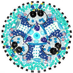 Jelly Blue Bazooka Pop Candela 6