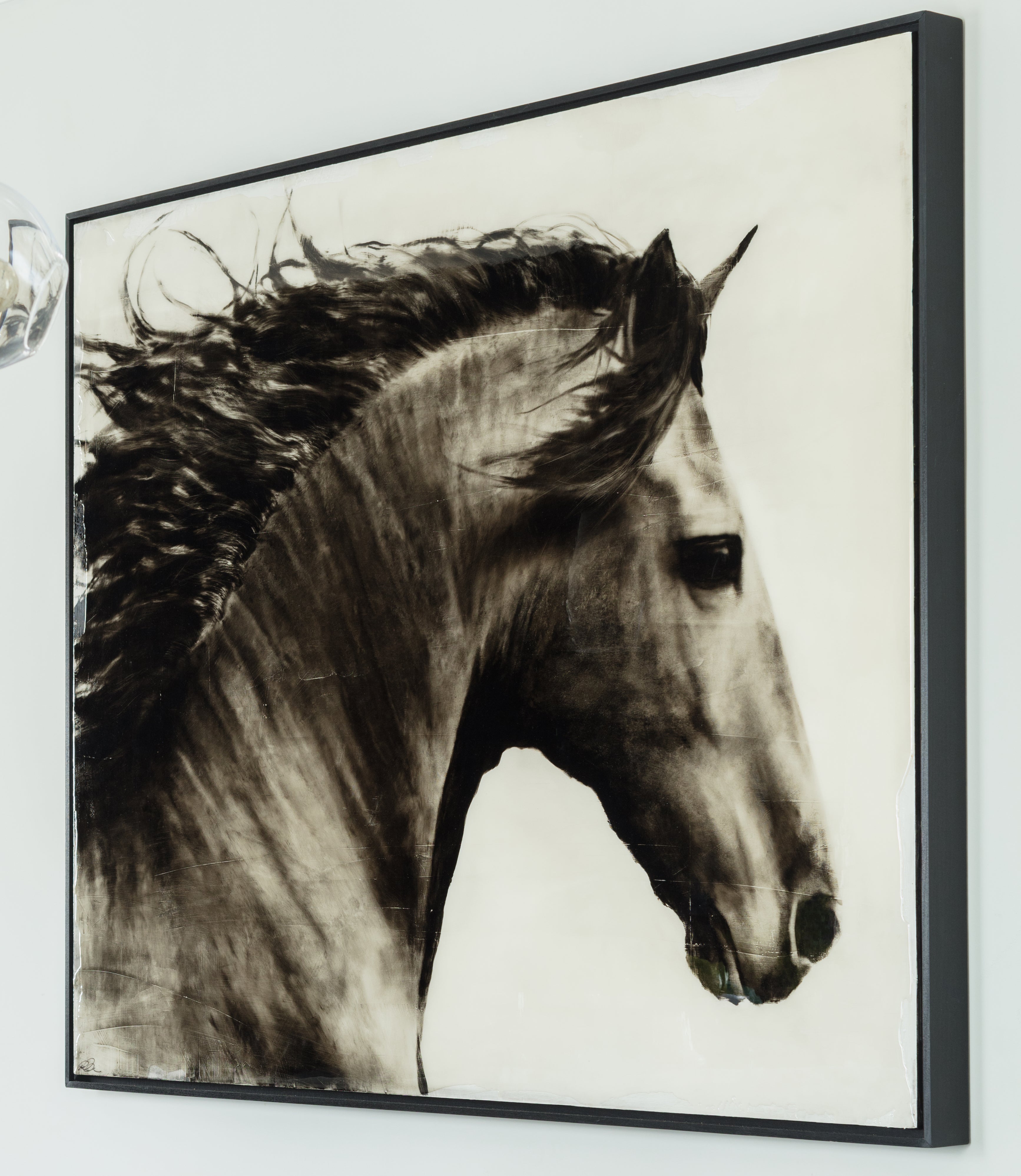 Ken Peloke Flee To Freedom Hyperrealistic Painting Horse