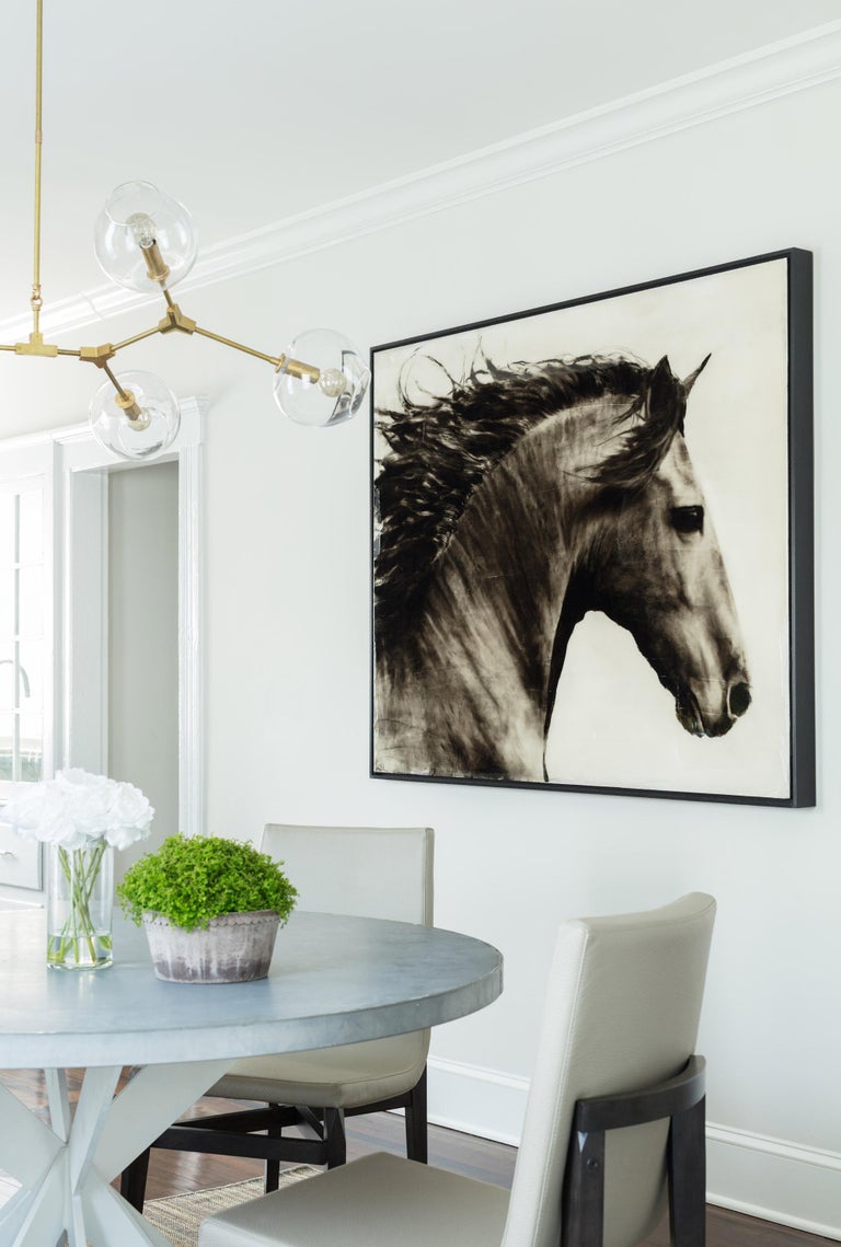 Ken Peloke Flee To Freedom Hyperrealistic Painting Horse