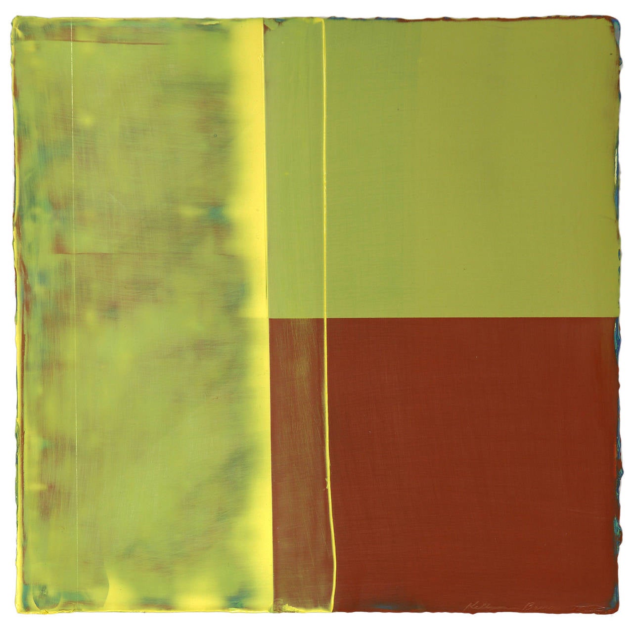 Kellyann Burns Abstract Painting - 7:18 PM 4/12/13