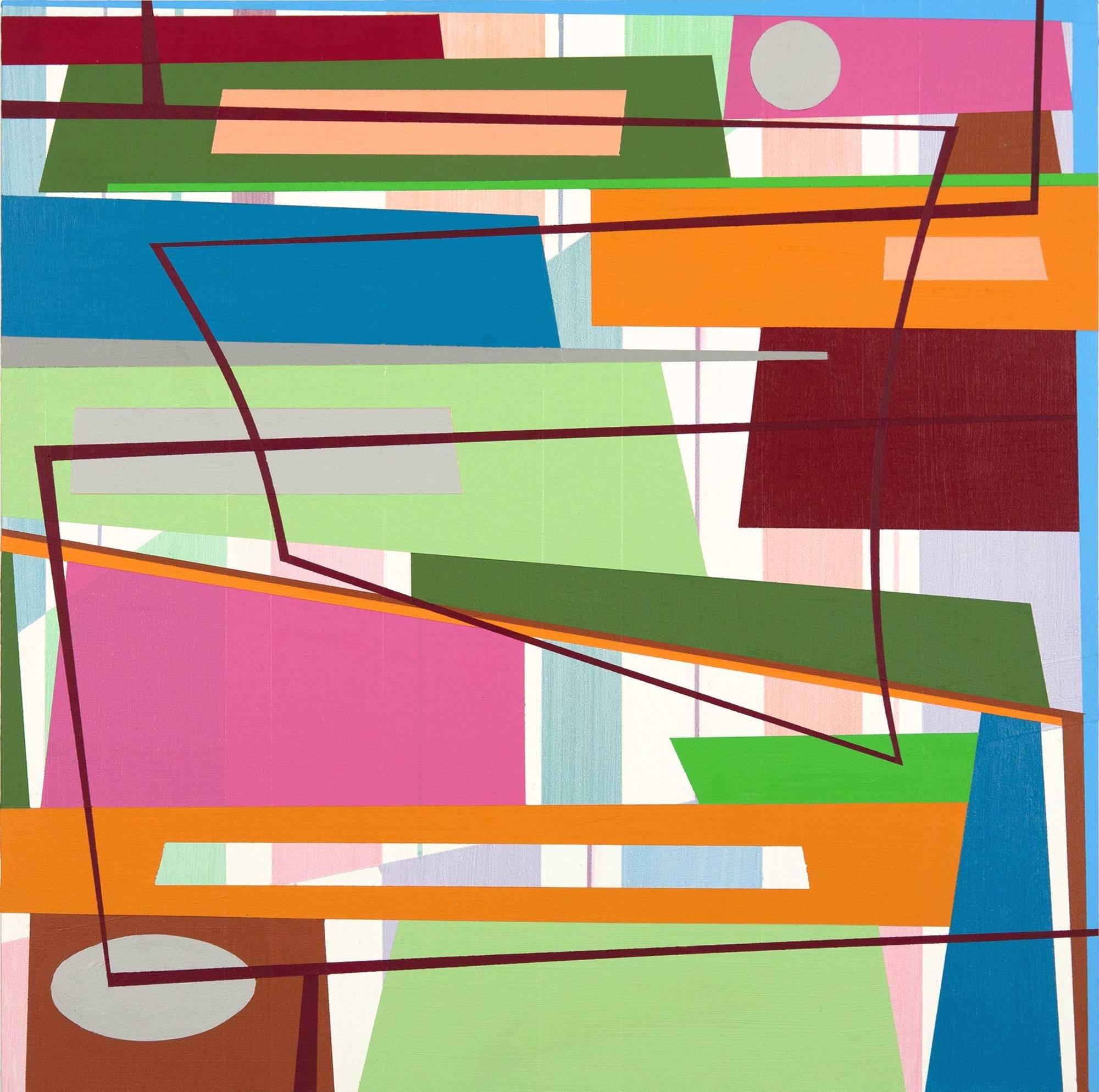 Gary Petersen Abstract Painting - Squeeze