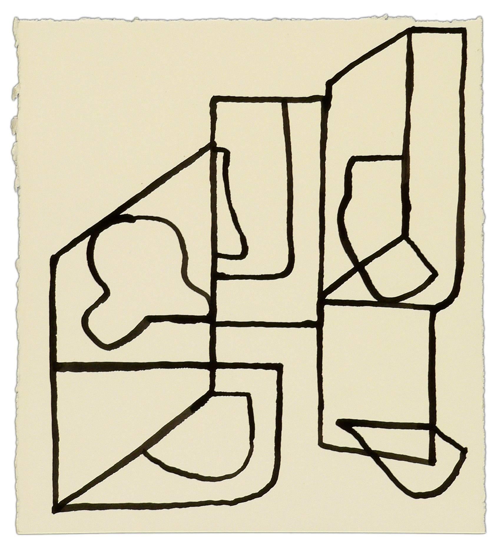Jason Karolak Abstract Drawing - Untitled (D-1705)