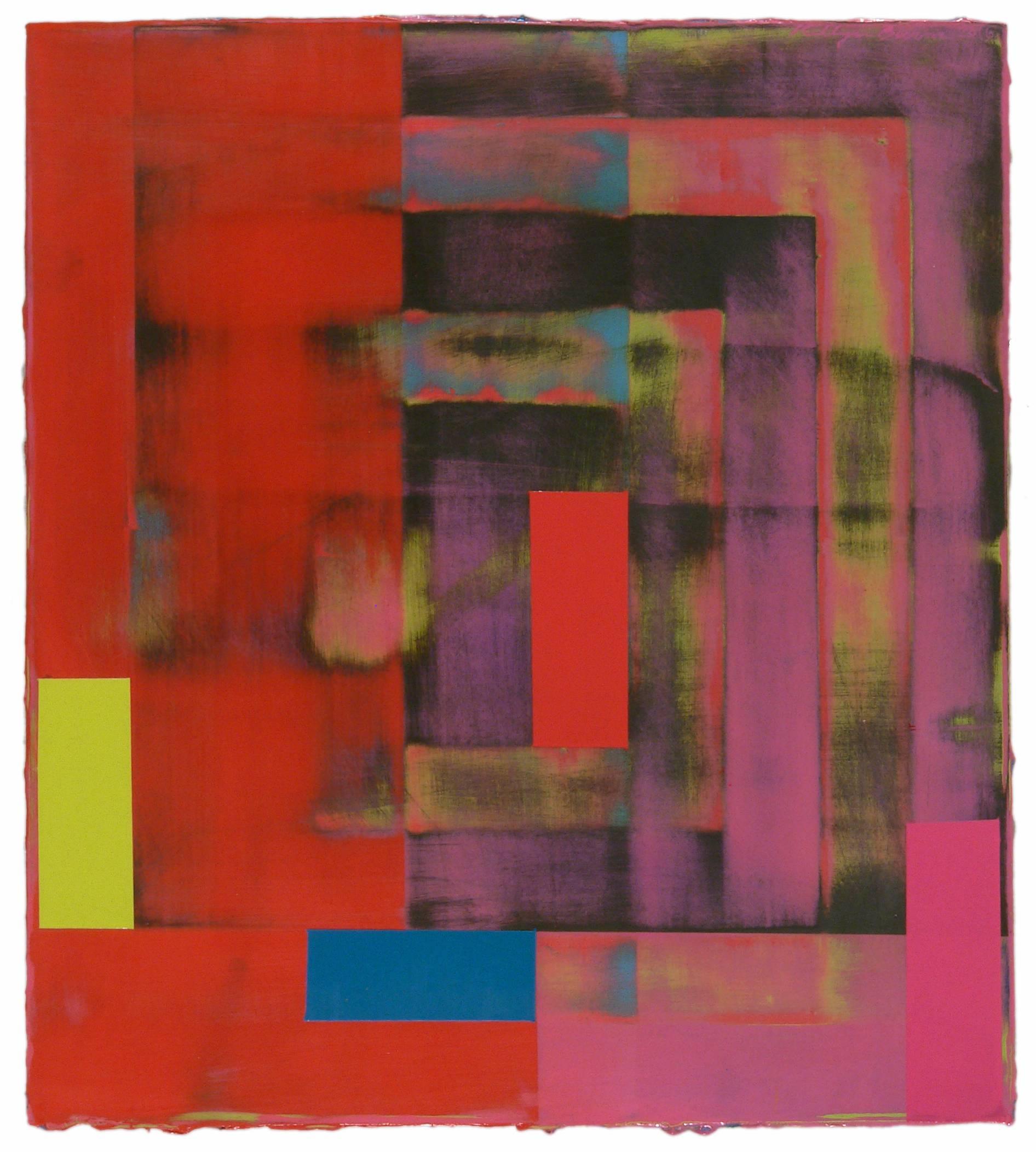 Kellyann Burns Abstract Painting - 6:09 PM 3/23/17