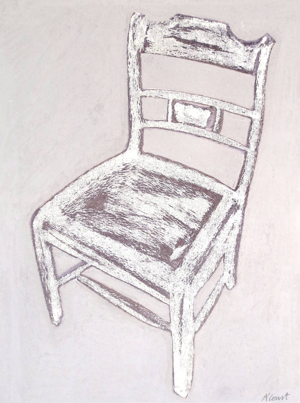 Kitchen Chair - Mixed Media Art by Angela A'Court