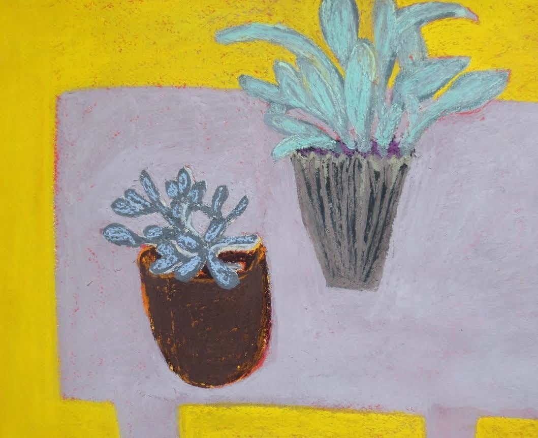 Angela A'Court Still-Life - Two Plants