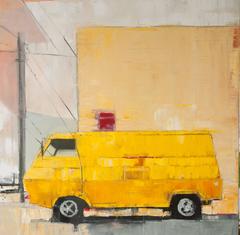 Yellow Van with Yellow Building