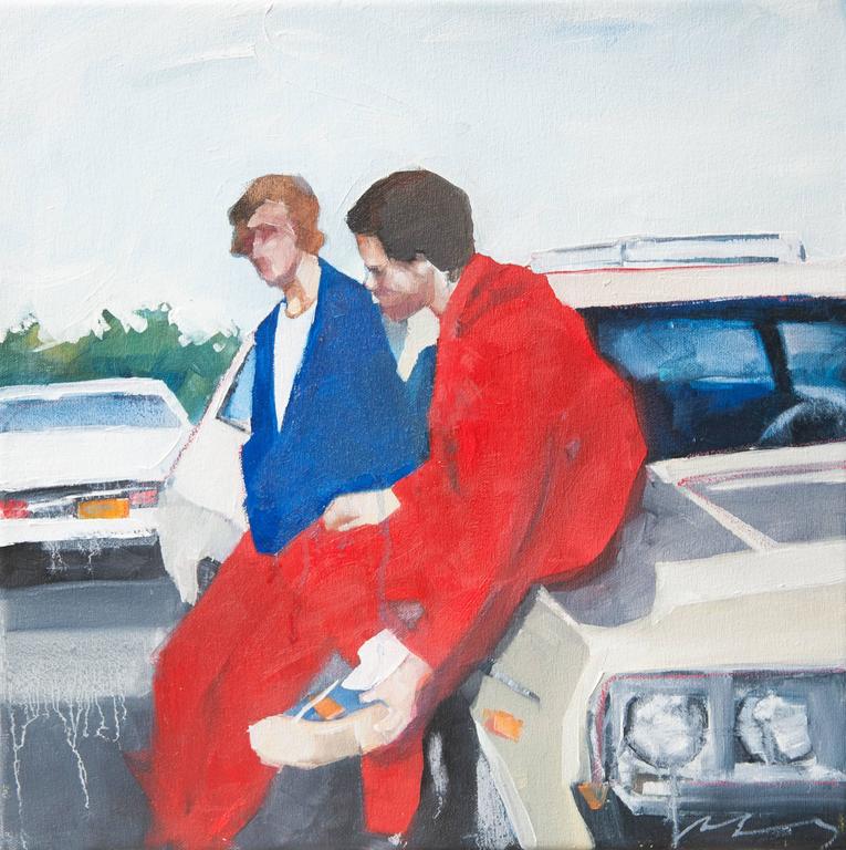 Ruth Shively Figurative Painting - After Track