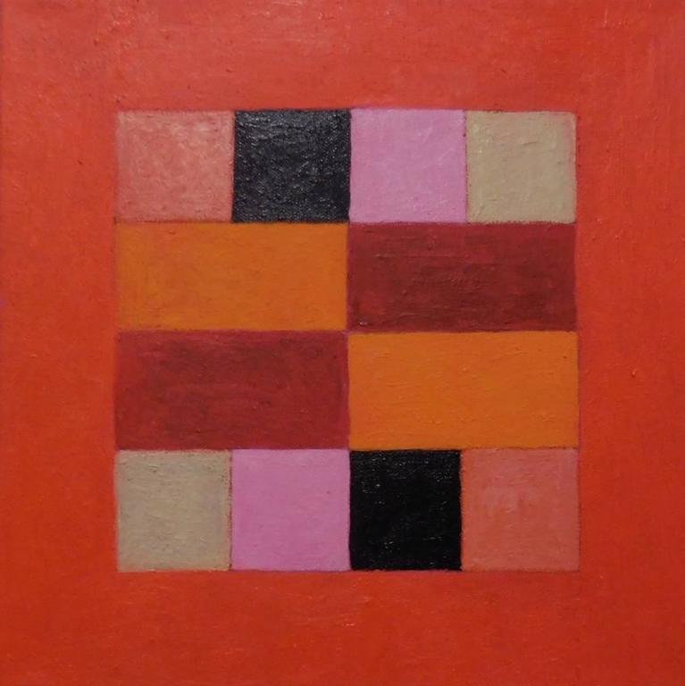 Caroline Blum Abstract Painting - Tangerine Dreams