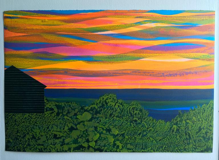 James Isherwood Landscape Painting - Vantage