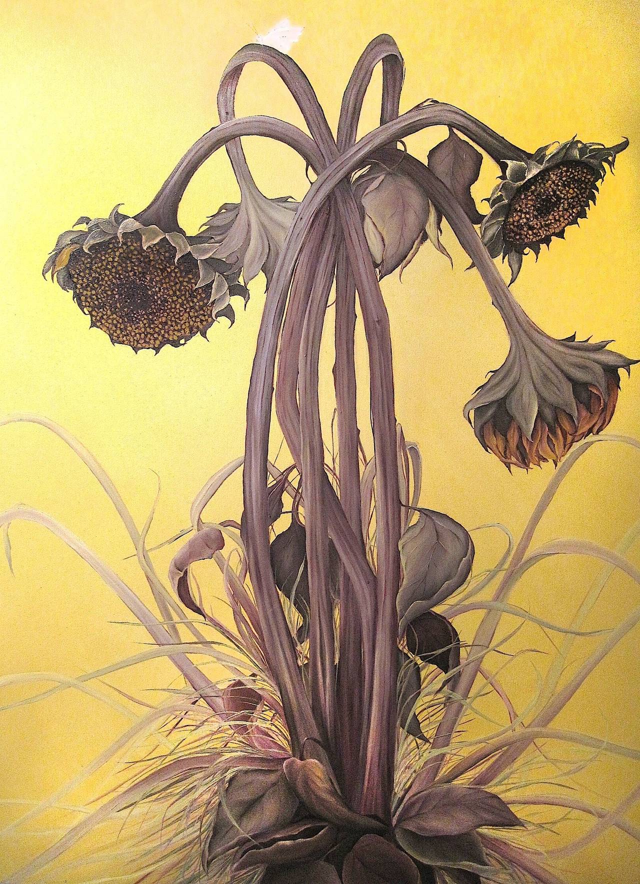Allison Green Still-Life Painting - Autumn Sunflowers