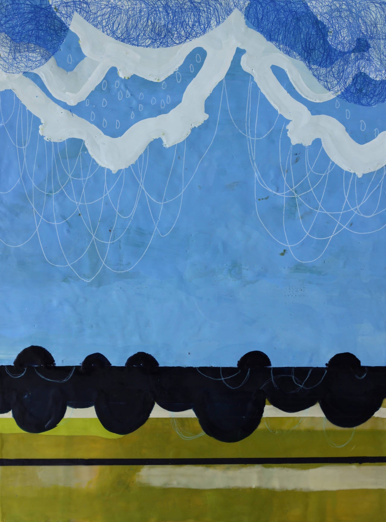 Amber George Abstract Painting - Plain Rain