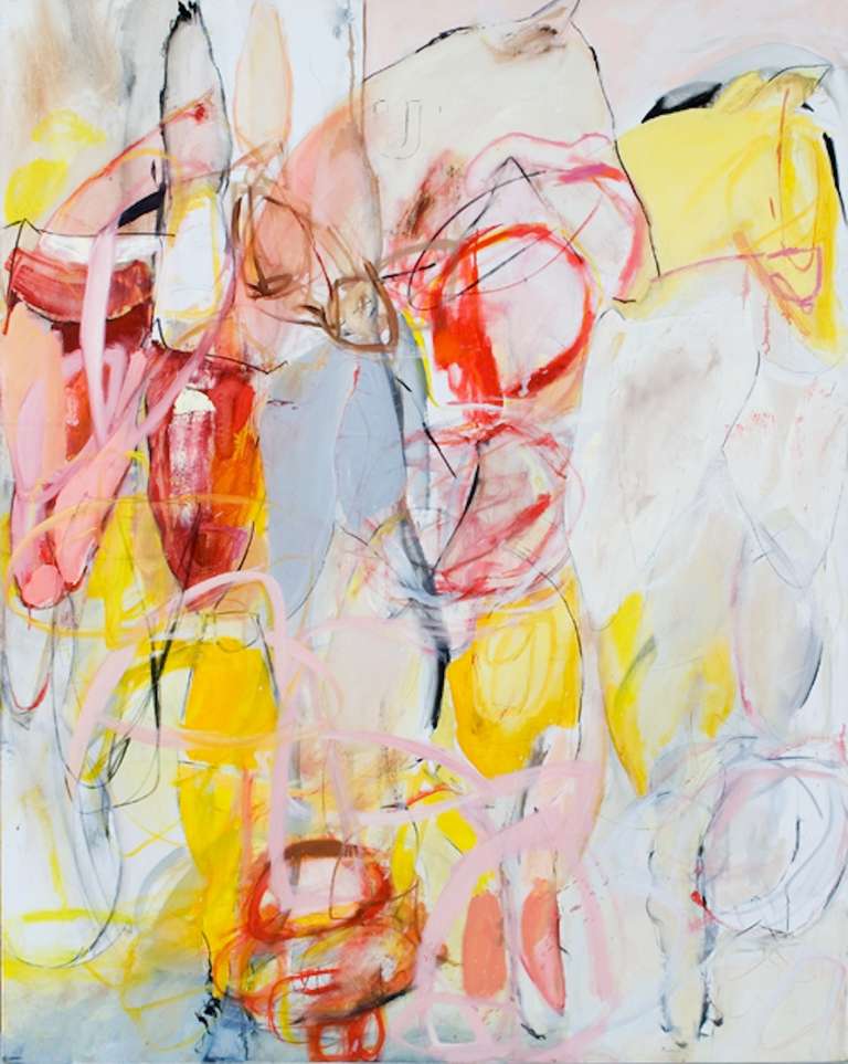 Lydia Janssen Abstract Painting - Cutoff