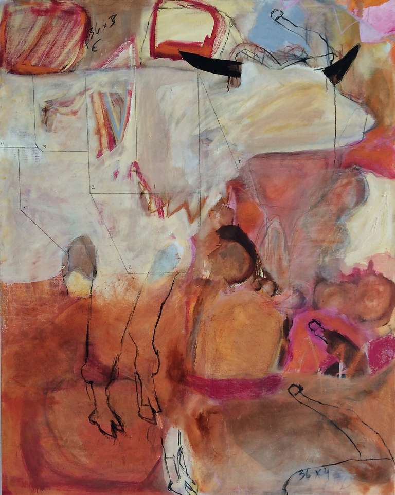Lydia Janssen Abstract Painting - Milkparts