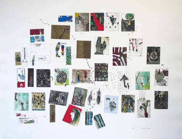 Fumiko Toda Abstract Print - Trip to Italy