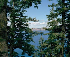 Vista cachée, photographie en couleur de paysage, de forêt et d'eau