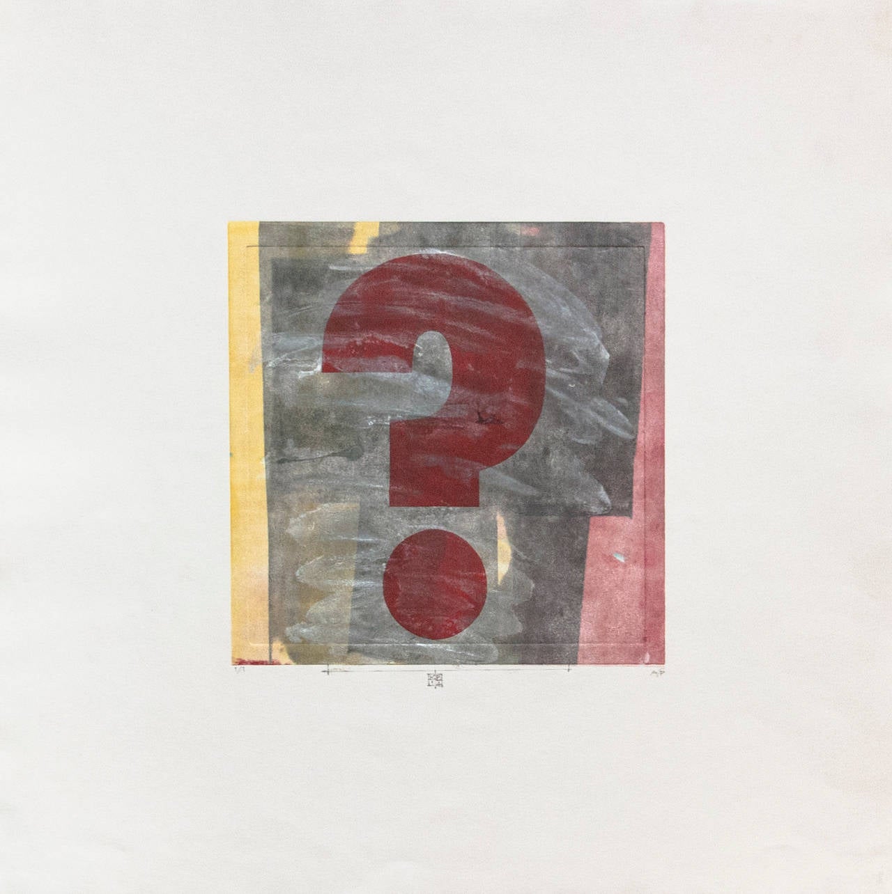 Karin Bruckner Abstract Print - WhatWasTheQuestion?