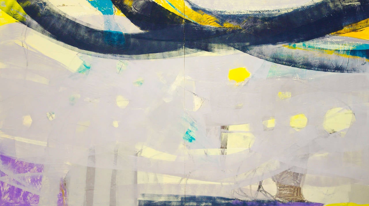 Rachelle Krieger Abstract Painting – Die Vorstellung von der Verflechtung aller Dinge