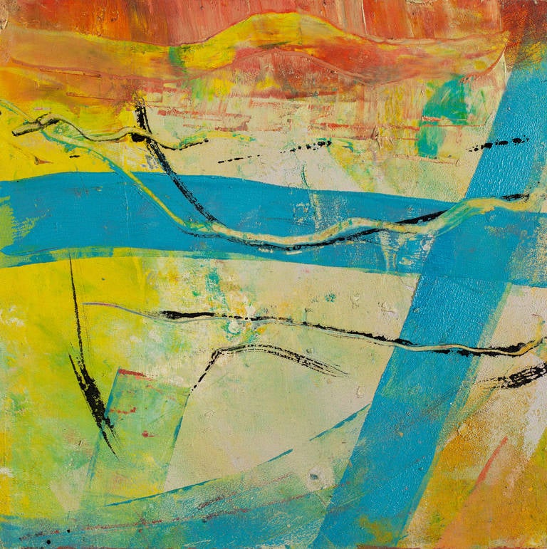 Lisa Pressman Abstract Painting - Mapping a Place 2