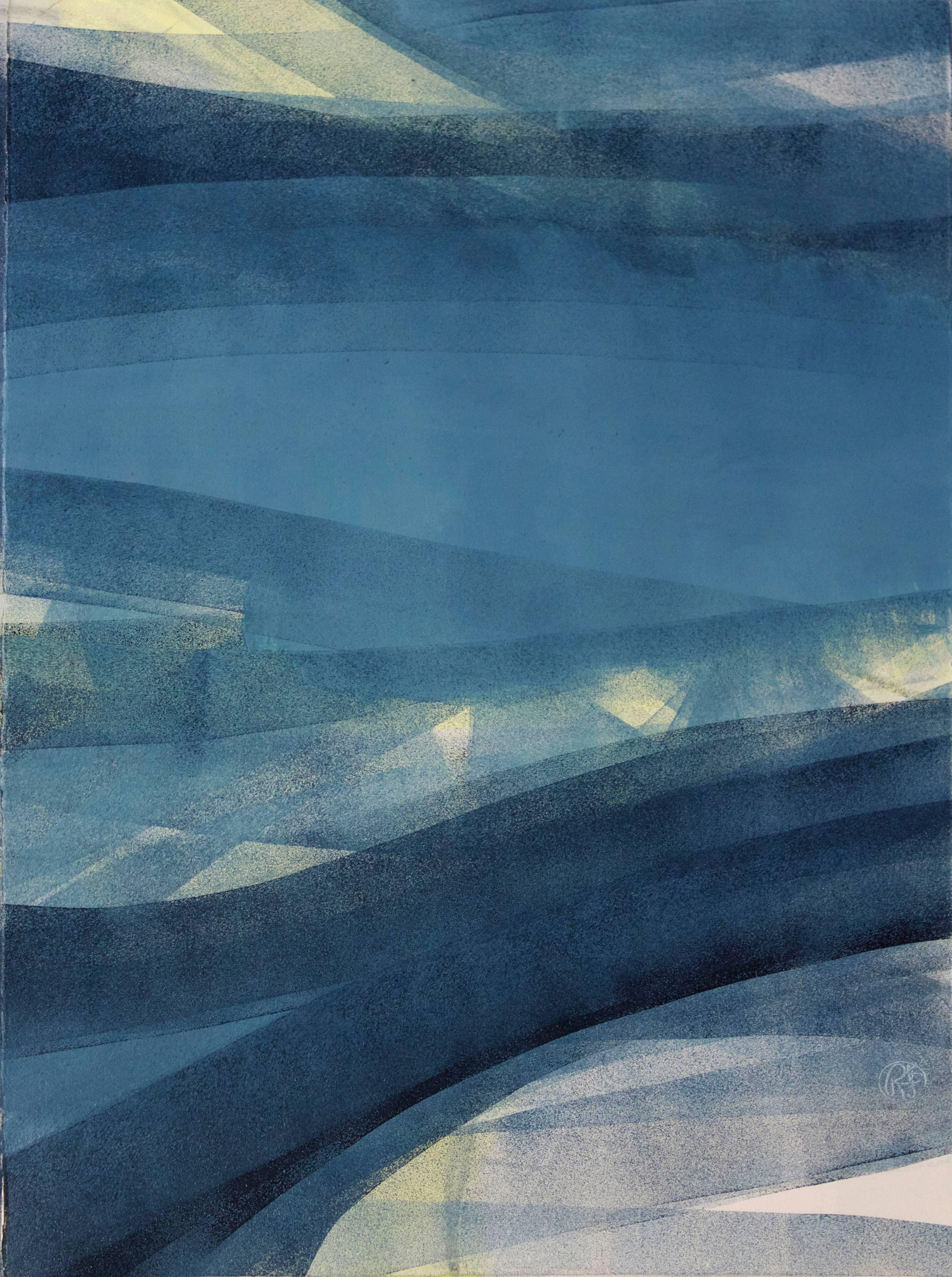 Rachelle Krieger Abstract Painting - Light Wave 2
