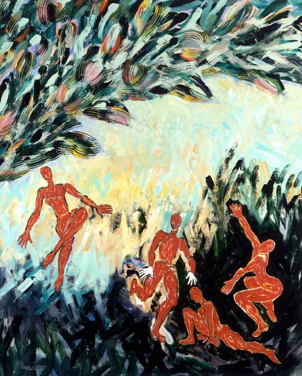 Carole Eisner Figurative Painting - Quatro