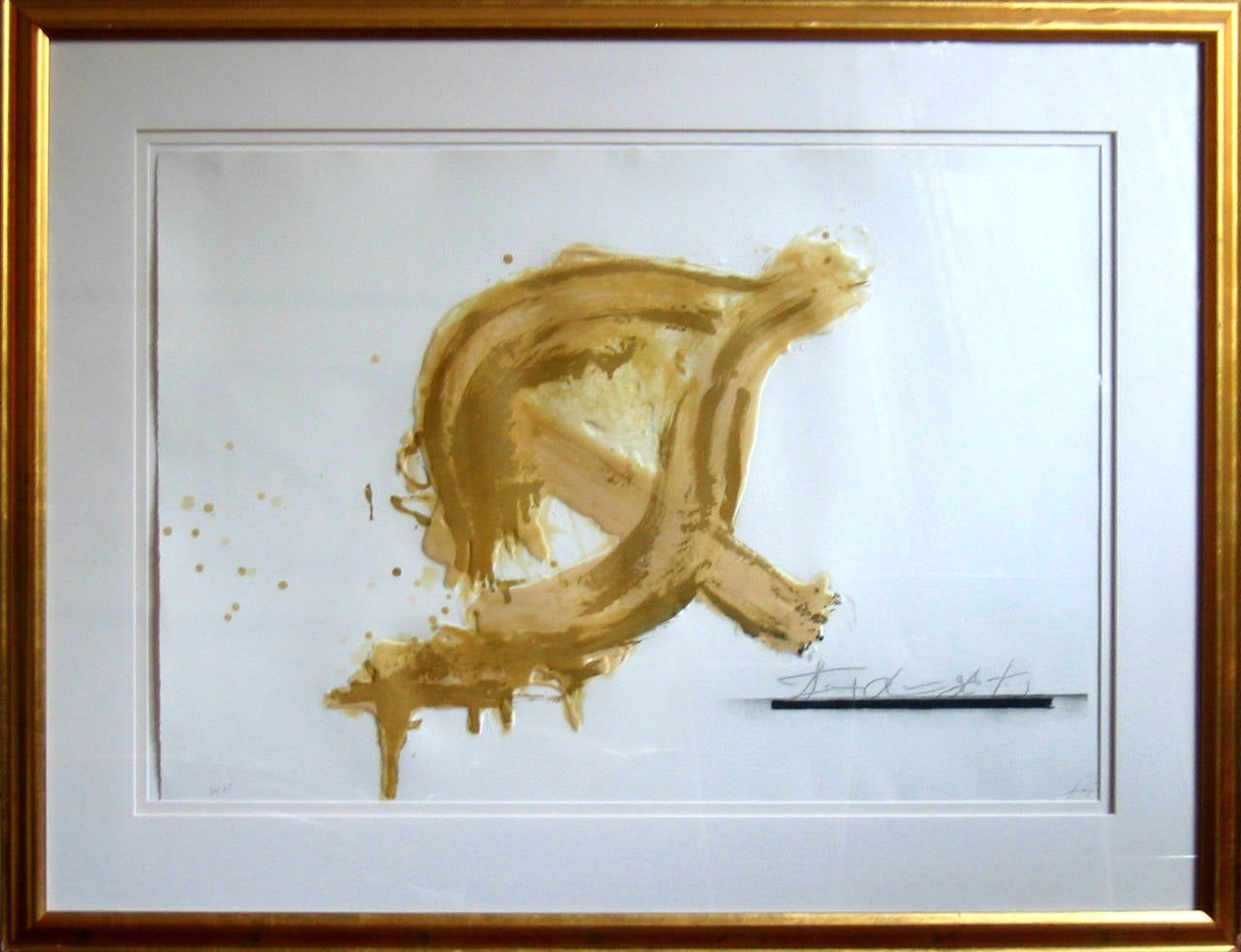 Relief Varnish - Painting by Antoni Tàpies