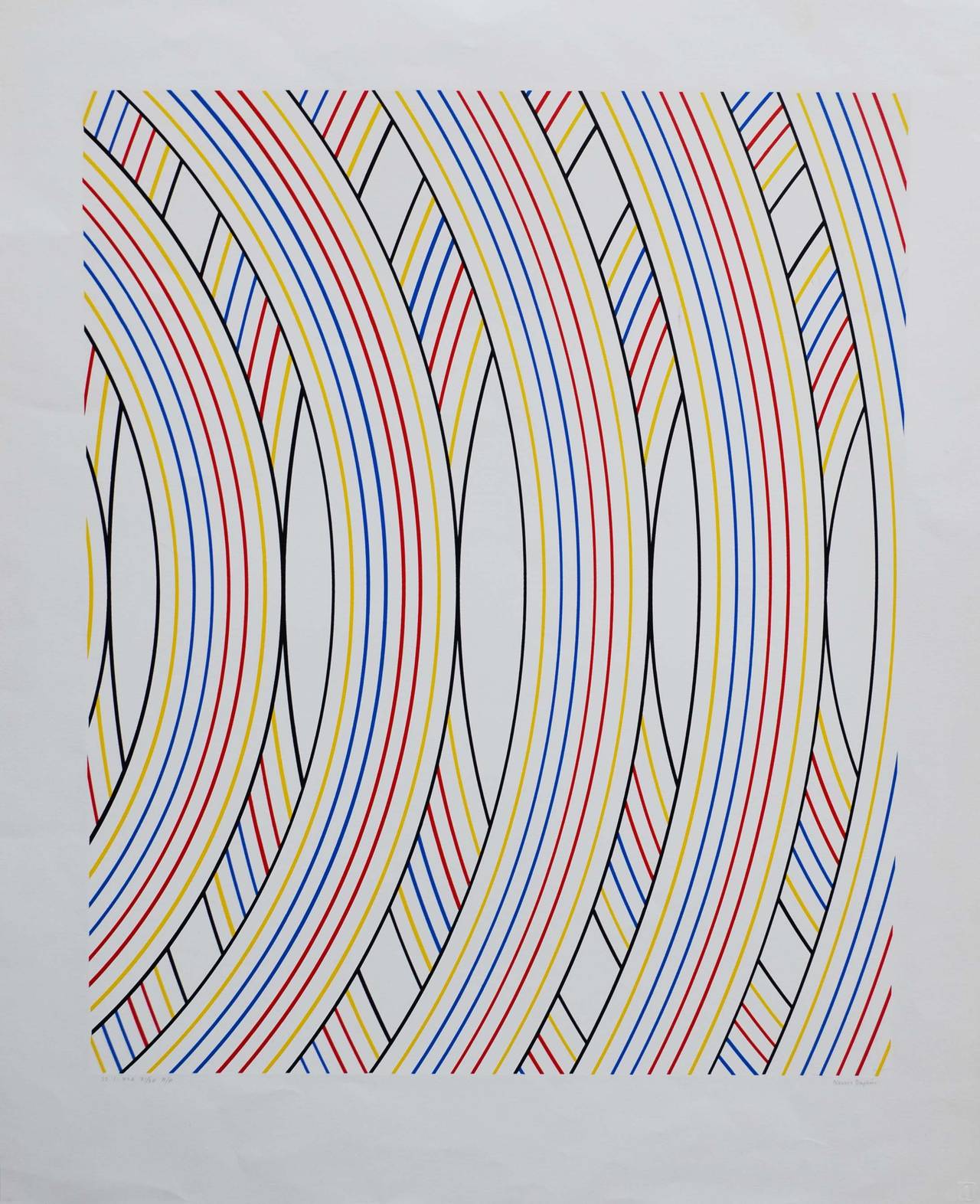 Nassos Daphnis Abstract Print - 55 1-82A, AP, 21/30