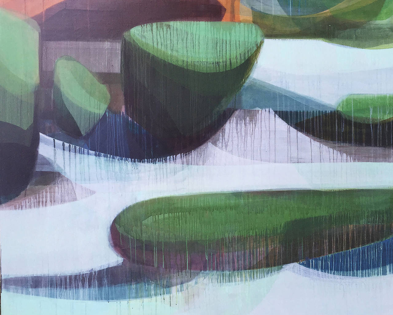 Katherine Sandoz Landscape Painting - marsh interior
