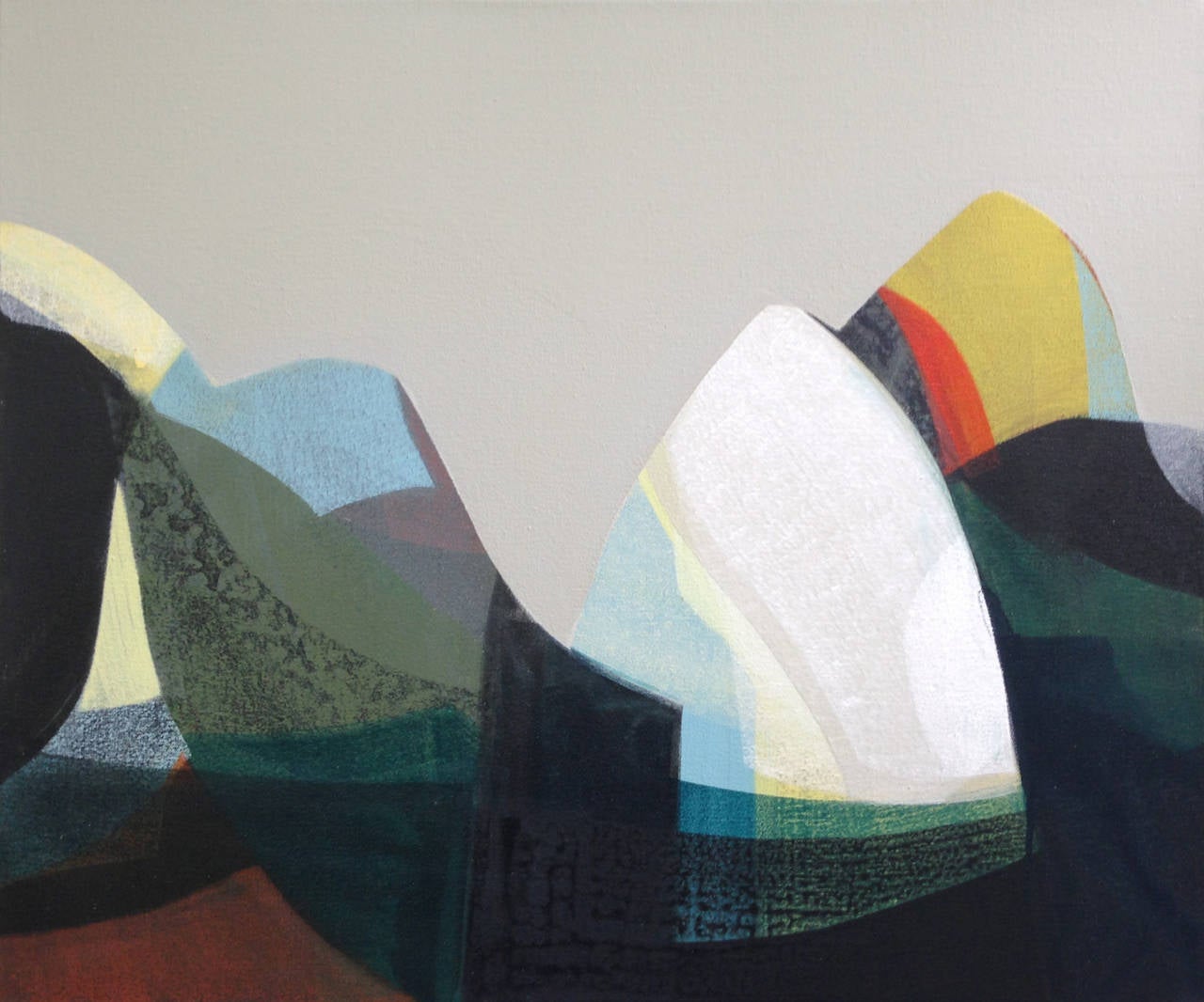 Katherine Sandoz Abstract Painting - tahoe hybrid no. 3