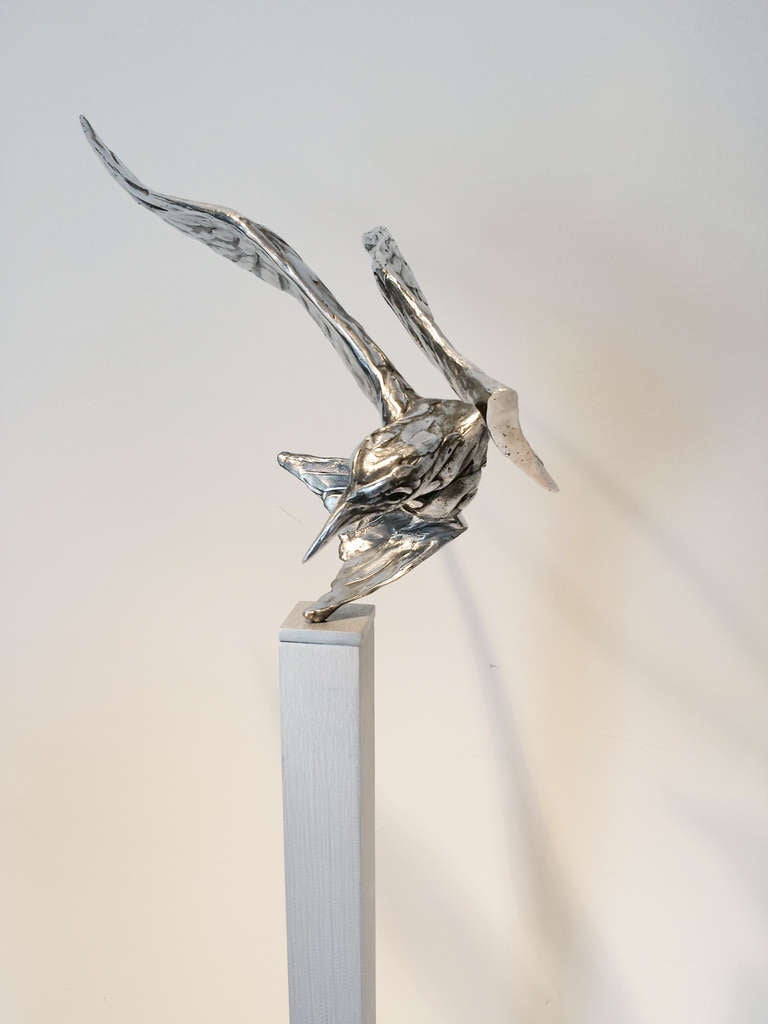 David Landis Abstract Sculpture - Collapsing Tern