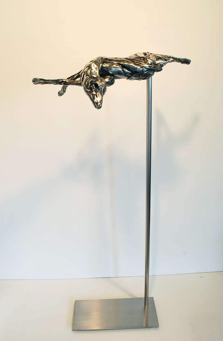 David Landis Abstract Sculpture - Drifting Fawn