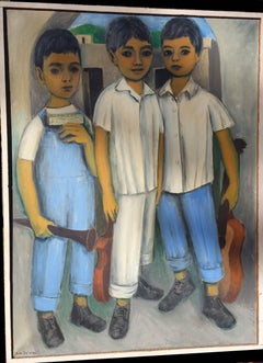 Three Young Street Musicians