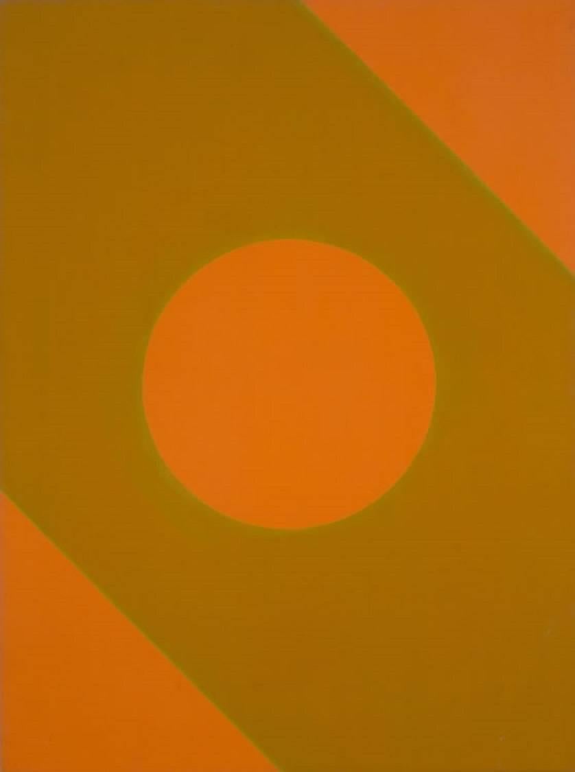 Paul Reed Abstract Painting - Orange Circle 