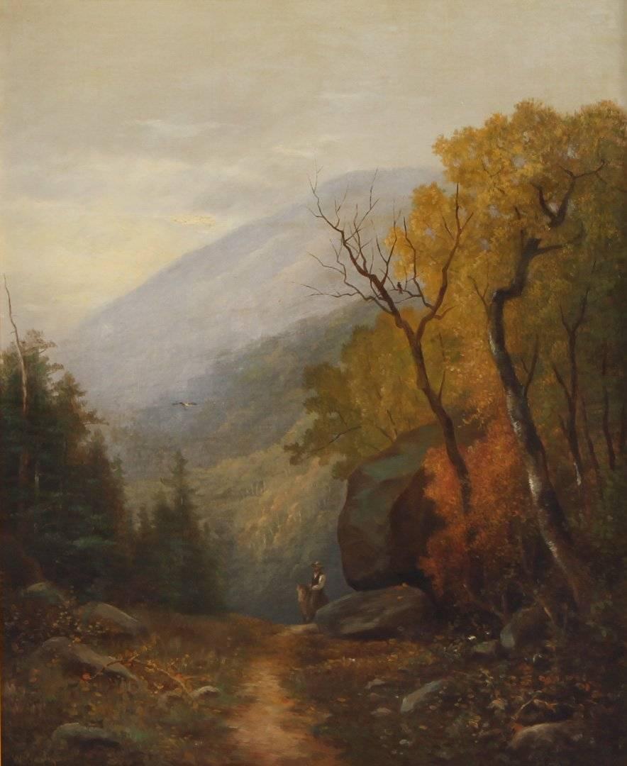 William Ongley Landscape Painting - To Wilmington Pass, Adirondacks
