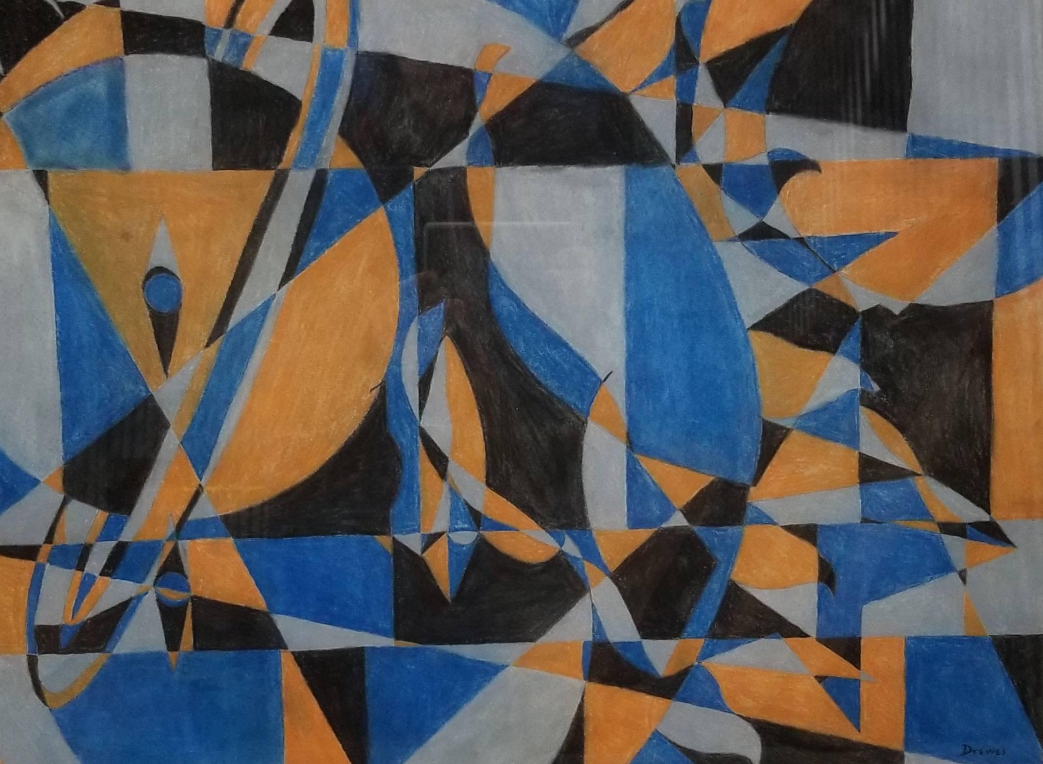 Werner Drewes Abstract Painting - Abstract