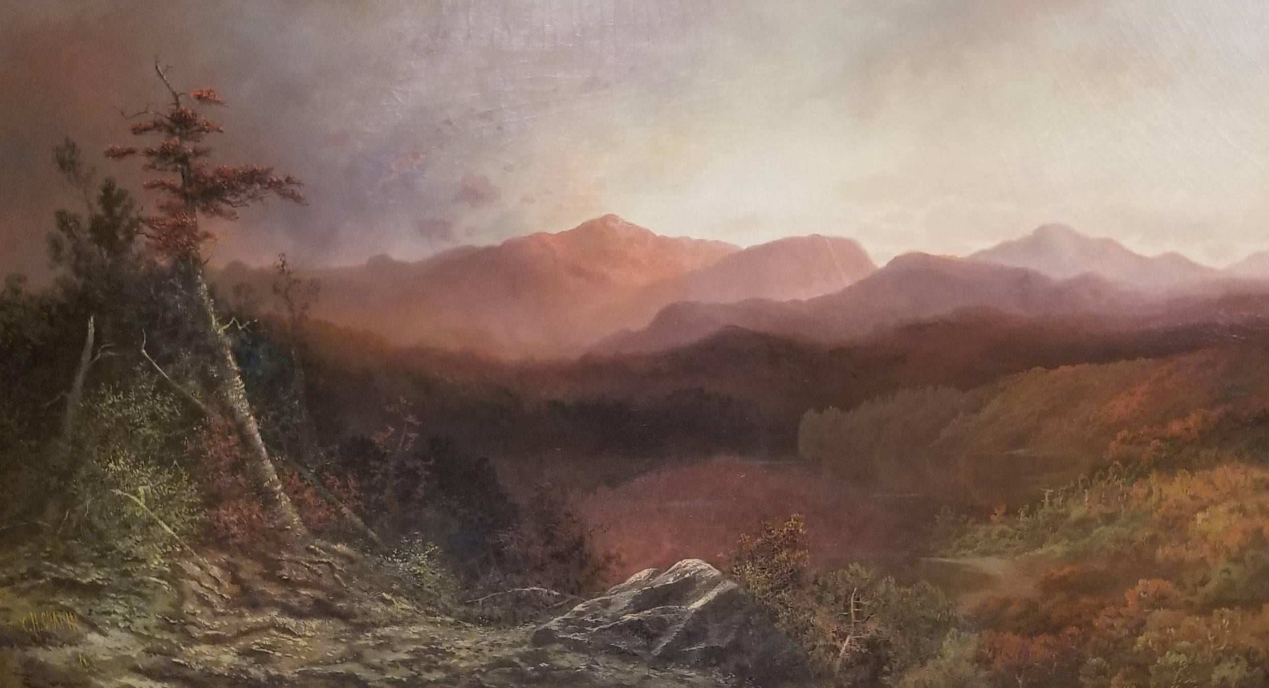 Charles H. Chapin Landscape Painting - High Peaks in the Adriondacks