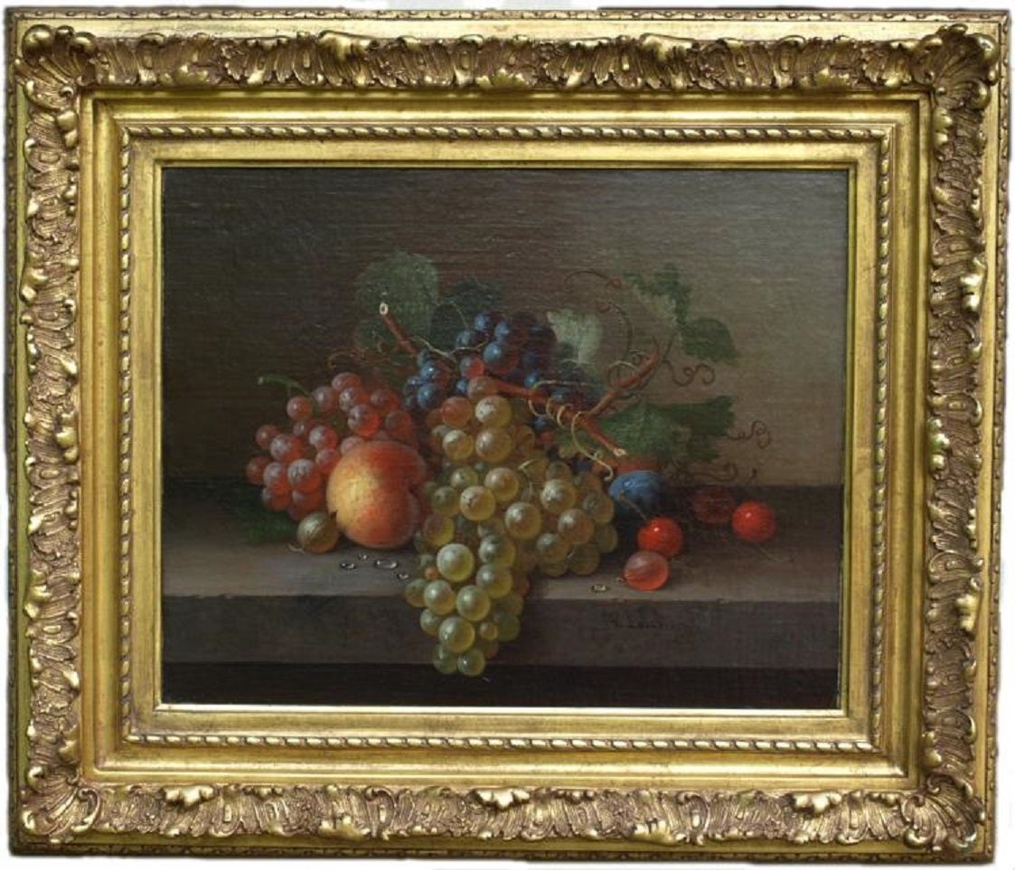 Still Life with Fruit - Painting by Paul LaCroix