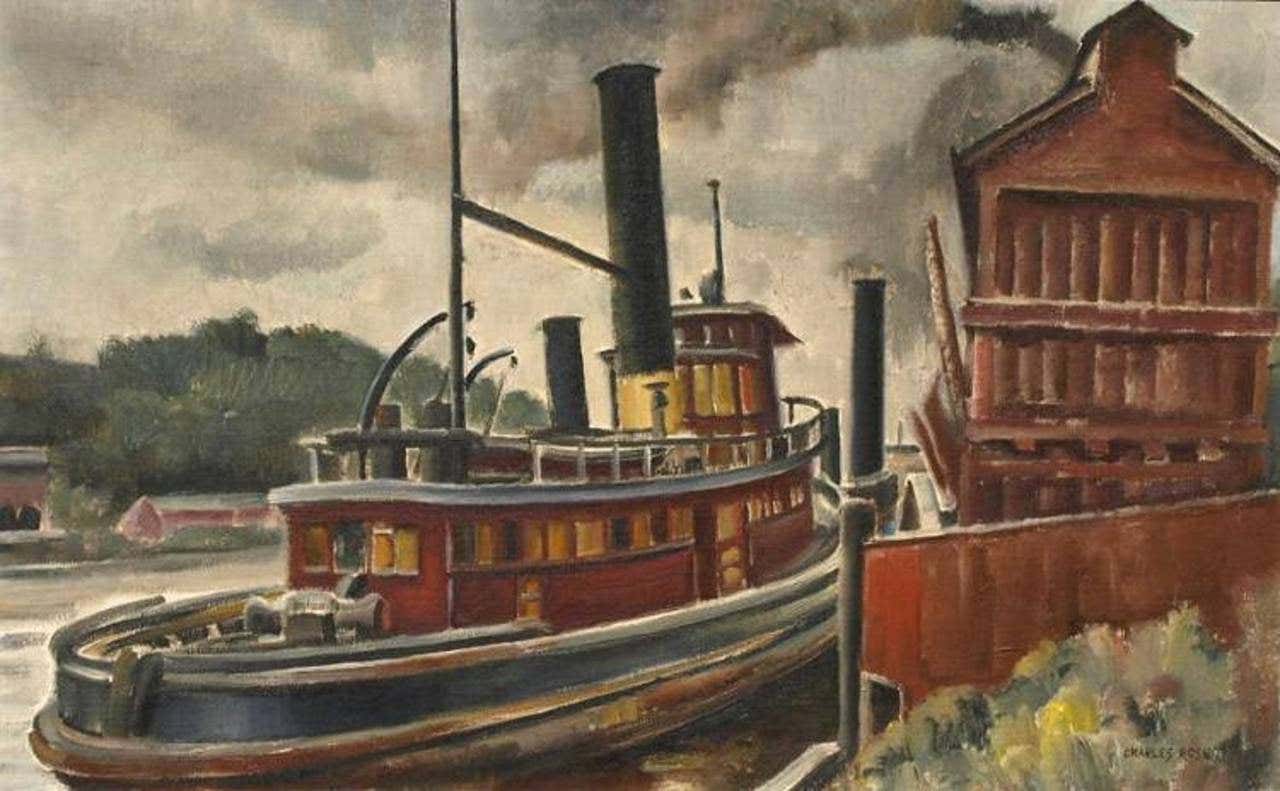 Charles Rosen - Tugboat Scene For Sale at 1stDibs | charles rosen ...