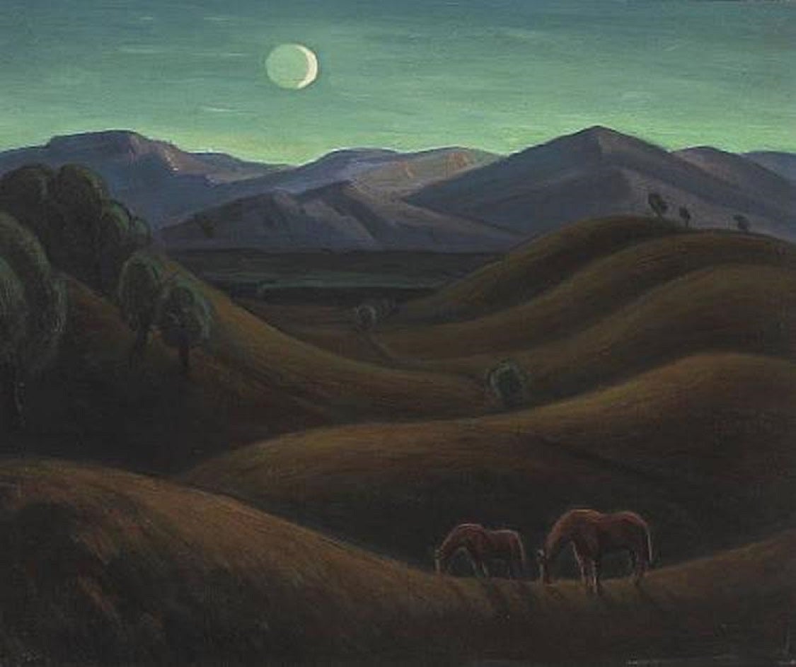 Carl Lindin Landscape Painting - Ojai, California